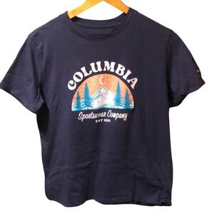 Columbia Sportswear Co. ladies Navy‎ Blue Graphic T-Shirt